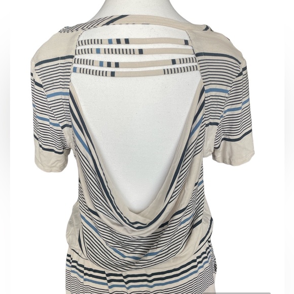 Chaser Strappy Drape-Back Striped Mini Dress - Picture 5 of 12